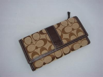 discounted coach wallets - 6k13 coffee/apricot